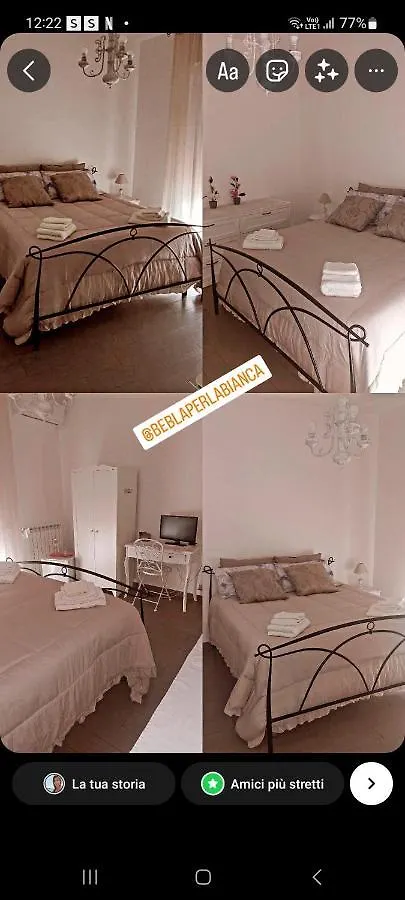 B&B La Perla Bianca Sassari Couette-café
